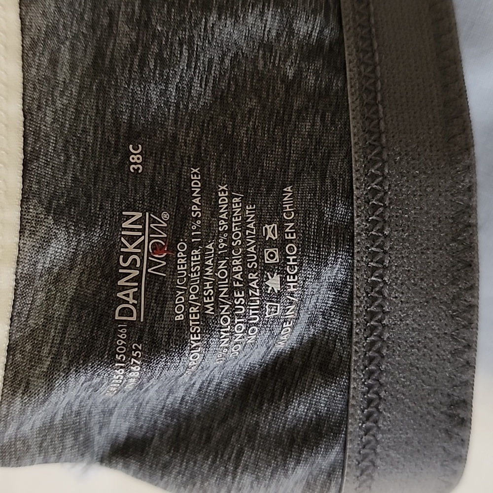 Danskin Charcoal Gray Women's Sports Bra - Picture 3 of 3